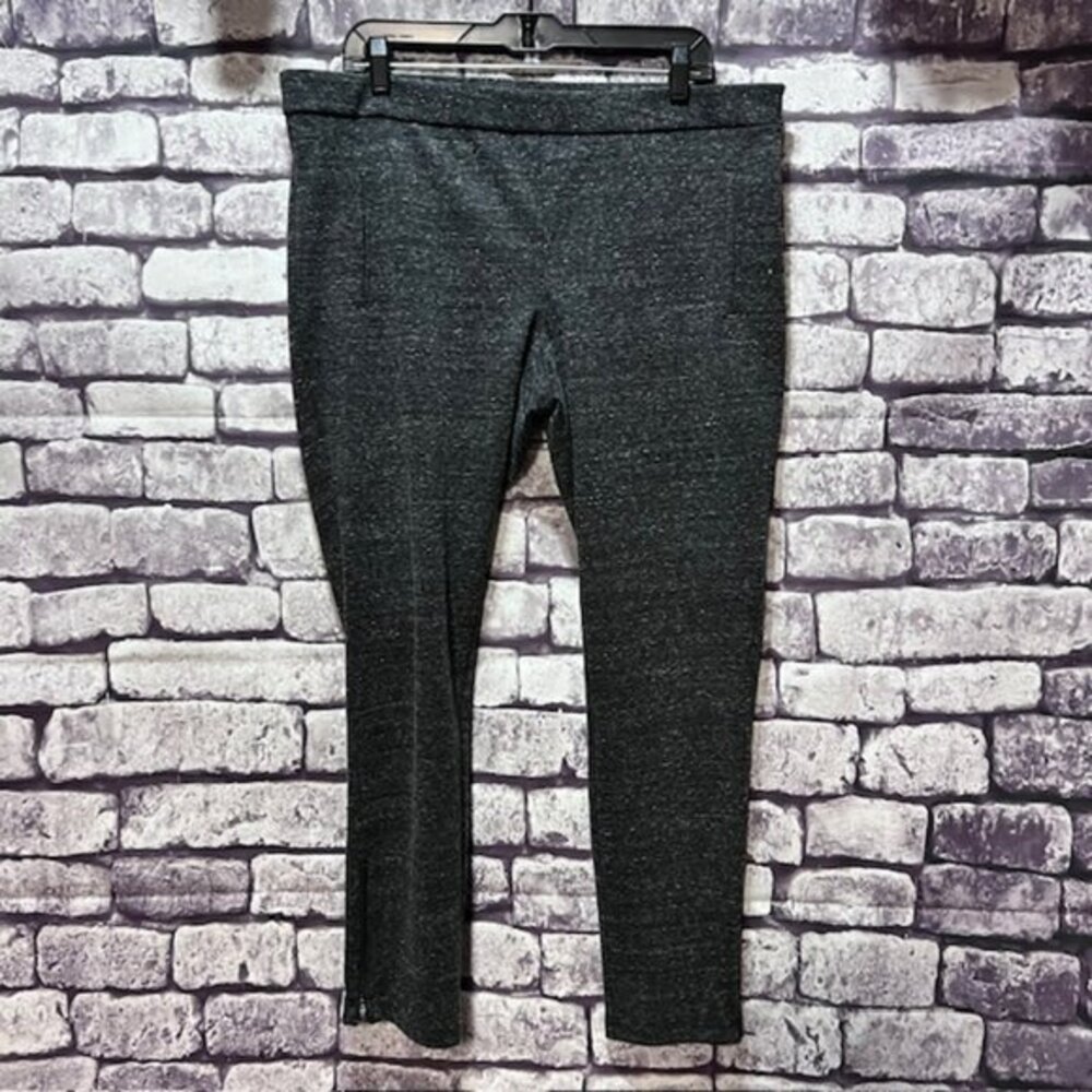 Banana Republic Gray & White Heathered Pants Size XL